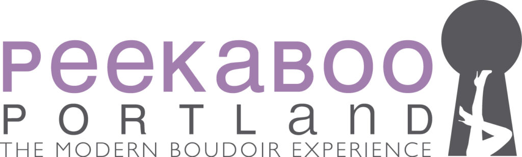 New logo of Peekaboo Portland Boudoir Photography